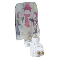 Northlight 4" Snowman And Penguins Glass Christmas Night Light -Northlight Store GUEST 080521c3 ebb1 44f2 96bf 18574e337758