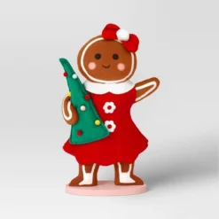 17.25" Fabric Gingerbread Woman Holding Tree Decorative Sculpture - Wondershop™ Brown -Northlight Store GUEST 0f8a07a6 9c0b 4bb8 a770 66c4ad8ae127