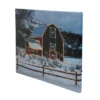 Northlight LED Fiber Optic Snowy Red Barn Christmas Canvas Wall Art 15.75" X 12" -Northlight Store GUEST 105fd652 c6c2 4432 b663 6198dd17b41f