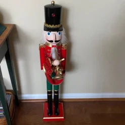 Northlight 36" Red And Green Christmas Nutcracker Soldier With Horn -Northlight Store GUEST 1293009e ccc4 40da 9f65 e0c7c7f99401