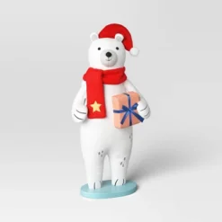 23.5" Fabric Polar Bear Holding Gift Animal Statue - Wondershop™ White 7 23.5" Fabric Polar Bear Holding Gift Animal Statue - Wondershop™ White -Northlight Store GUEST 293ae248 0104 41da a102 1180a73922be