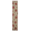 Northlight Red And Beige Star Wired Christmas Craft Ribbon 2.5" X 10 Yards