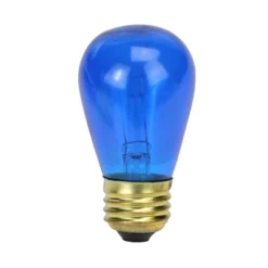 Northlight Set Of 25 Incandescent S14 Blue Christmas Replacement Bulbs