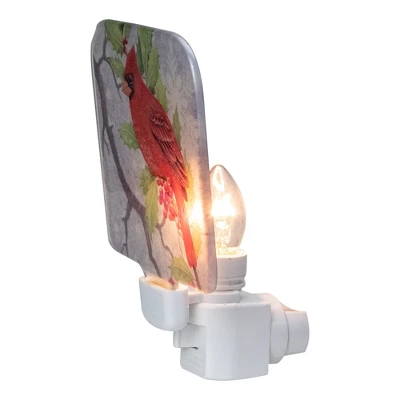 Northlight 4" Red Cardinal Glass Christmas Night Light 3 Northlight 4" Red Cardinal Glass Christmas Night Light