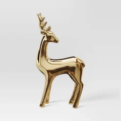 14.75" Plated Ceramic Standing Reindeer Animal Sculpture - Wondershop™ Gold -Northlight Store GUEST 51f18af2 9cdb 4f87 ae61 3e95a8d36783