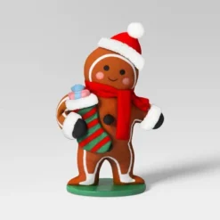 18" Fabric Gingerbread Man Holding Stocking Decorative Sculpture - Wondershop™ Brown 7 18" Fabric Gingerbread Man Holding Stocking Decorative Sculpture - Wondershop™ Brown -Northlight Store GUEST 51f2a2ed e264 4894 a8fa 31aae4120bb1