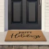 Northlight Natural Coir "Happy Holidays" Christmas Doormat 18" X 30" -Northlight Store GUEST 54125043 9ba0 4321 ba9a 9f4d7a9c03ab