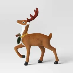17" Flocked Deer With Greenery Animal Sculpture - Wondershop™ Brown 7 17" Flocked Deer With Greenery Animal Sculpture - Wondershop™ Brown -Northlight Store GUEST 583d212b 9d1b 4646 84d7 a9d1d0348022