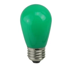 Northlight Pack Of 25 Opaque LED S14 Green Christmas Replacement Bulbs