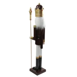 Northlight 48" Burgundy And White Wooden Christmas Nutcracker King With Scepter -Northlight Store GUEST 6e646cd1 dccd 4bb5 9879 4c8b61a30879