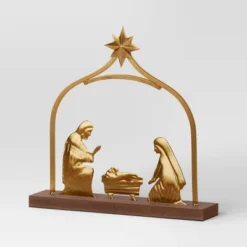 3pc Metal Christmas Nativity Scene Figurine Set - Wondershop™ Gold -Northlight Store GUEST 6f71a657 af48 4636 9ecb 15d0d7e15980