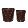Transpac Metal 8.5 In. Multicolor Christmas Nesting Drum Containers Set Of 2 2 Transpac Metal 8.5 In. Multicolor Christmas Nesting Drum Containers Set Of 2 -Northlight Store GUEST 717cc248 d50a 4014 a7ad d7e846001306
