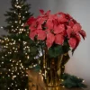 Northlight 20" Dark Pink Artificial Christmas Poinsettia With Gold Wrapped Base -Northlight Store GUEST 7a51c24e 6d28 47bf 9cf4 8eccabe2ba35
