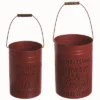 Transpac Metal Red Christmas Deep Rustic Buckets Set Of 2 -Northlight Store GUEST 7d417bf3 578b 4181 b904 61d73968f904