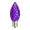 Northlight Pack Of 25 Faceted LED C9 Purple Christmas Replacement Bulbs