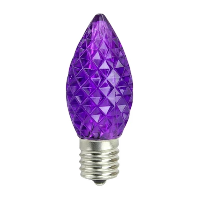 Northlight Pack Of 25 Faceted LED C9 Purple Christmas Replacement Bulbs 3 Northlight Pack Of 25 Faceted LED C9 Purple Christmas Replacement Bulbs