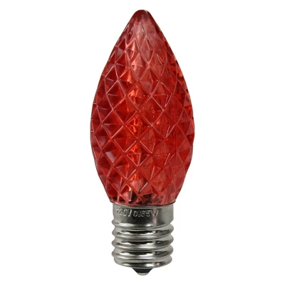 Northlight Pack Of 25 Faceted LED Red C9 Christmas Replacement Bulbs 3 Northlight Pack Of 25 Faceted LED Red C9 Christmas Replacement Bulbs