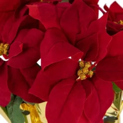 Northlight 16" Red Artificial Christmas Poinsettia Arrangement With Gold Wrapped Pot 8 Northlight 16" Red Artificial Christmas Poinsettia Arrangement With Gold Wrapped Pot -Northlight Store GUEST 8bdf4f8d 653e 4049 899b 28c0f4e9d720