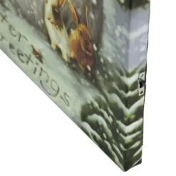 Northlight LED Lighted Snowman And Reindeer Christmas Canvas Wall Art 15.75" X 11.75" -Northlight Store GUEST 926519e8 6157 44bd b3be fbed05ffa953