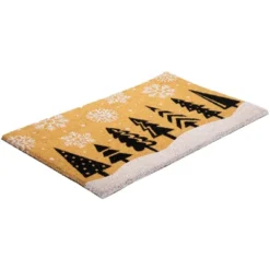 Northlight Trees And Snowflakes Natural Coir Christmas Outdoor Doormat 18" X 30" -Northlight Store GUEST 968e82f2 6f68 4416 99d8 53786c878ac1