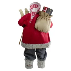 Northlight 4' Standing Santa Christmas Figure With Skis And Fur Boots -Northlight Store GUEST 996bdc1a 8855 4e23 a52f 33fd0209daa3