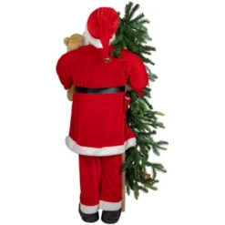 Northlight 48" Musical Santa Claus With Lighted Christmas Tree And Teddy Bear Standing Christmas Figure -Northlight Store GUEST 9da14606 0146 4d9e 8999 11c182c90ef2