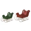 Transpac Metal 15.25 In. Multicolor Christmas Merry Sleigh Container Set Of 2 -Northlight Store GUEST a4b0e1c7 e0bb 4c0b 8a0b 0bd237445767