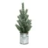 Transpac Artificial 14 In. Green Christmas Tree In Galvanized Milk Jug -Northlight Store GUEST aad77723 4b4b 4926 a262 24a280cdccf0