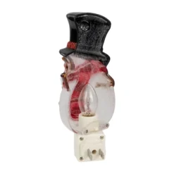 Northlight 6.5" White And Red Snowman In Black Top Hat Christmas Night Light -Northlight Store GUEST adc82edb 8bbb 4574 b95e 8ddd43ba9ea8