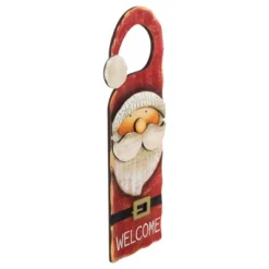 Northlight 14" Santa Claus "Welcome" Christmas Door Knob Hanger