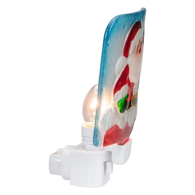 Northlight 6" Red And White Santa Claus Christmas Night Light 4 Northlight 6" Red And White Santa Claus Christmas Night Light - Image 2