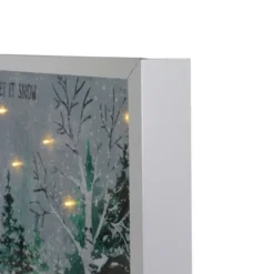 Northlight LED Lighted Let It Snow Winter Forest Christmas Canvas Wall Art 10" X 10" 7 Northlight LED Lighted Let It Snow Winter Forest Christmas Canvas Wall Art 10" X 10" -Northlight Store GUEST bd202c11 0e21 430a a428 dc833b3169c9