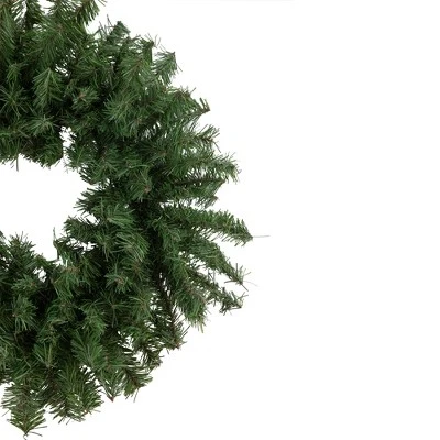 Northlight 20" Unlit Canadian Pine Artificial Christmas Wreath 4 Northlight 20" Unlit Canadian Pine Artificial Christmas Wreath - Image 2