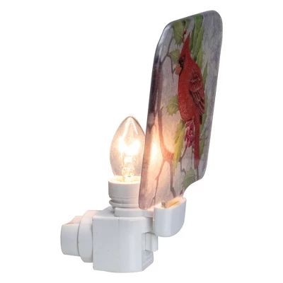 Northlight 4" Red Cardinal Glass Christmas Night Light 4 Northlight 4" Red Cardinal Glass Christmas Night Light - Image 2