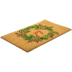 Northlight Natural Coir "Joy" Wreath Christmas Doormat 18" X 30" -Northlight Store GUEST cafecc2f 0805 4a88 aa7a 8c37a706e99e