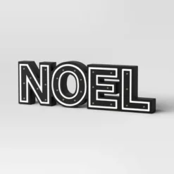 16"x4.75" Battery Operated Lit Wood 'Noel' Tabletop Sign - Wondershop™ Black -Northlight Store GUEST cdb78b9b 79d1 4ca9 bf37 b97b1a1e8c0b