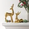 8.75" Plated Ceramic Sitting Deer Animal Figurine - Wondershop™ Gold -Northlight Store GUEST d1191701 2094 4815 ab44 7916a8c4b2ba