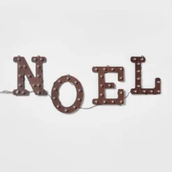 Hanging Lit Wood 'NOEL' Sign Brushed Bronze With Warm White Lights - Wondershop™ -Northlight Store GUEST e31f2a02 6f42 47a5 bb42 0af4fc3d3c63