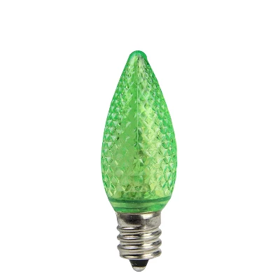 Northlight Pack Of 25 Faceted LED C7 Green Christmas Replacement Bulbs 3 Northlight Pack Of 25 Faceted LED C7 Green Christmas Replacement Bulbs