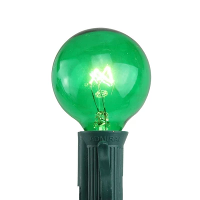 Northlight Pack Of 25 Incandescent G40 Green Christmas Replacement Bulbs 3 Northlight Pack Of 25 Incandescent G40 Green Christmas Replacement Bulbs