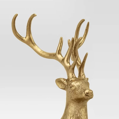13" Sitting Deer Animal Figurine - Wondershop™ Gold 5 13" Sitting Deer Animal Figurine - Wondershop™ Gold - Image 3