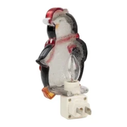 Northlight 6" Black And Red Happy Penguin In Santa Hat Christmas Night Light -Northlight Store GUEST fbb458ab 1350 4940 aea7 26aee749476e
