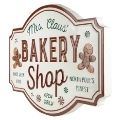 Northlight 18" Mrs. Claus' Bakery Shop Metal Christmas Wall Sign 12 Northlight 18" Mrs. Claus' Bakery Shop Metal Christmas Wall Sign -Northlight Store GUEST fc3507e9 77d2 45f8 a3c3 170eae682419